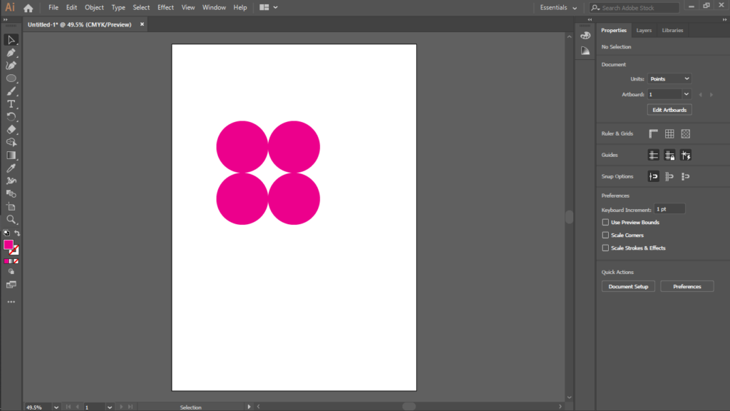 duplicate circles in illustrator