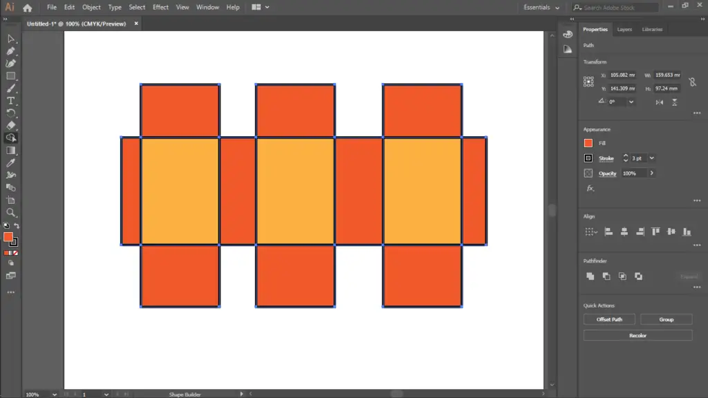Illustrator Shape Builder Tool (How to Create Shapes) - Tutorials Camp