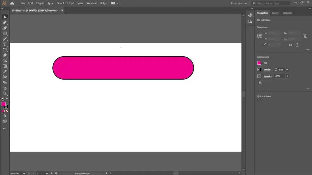 Create a rectangle with border ratio in illustrator and photoshop