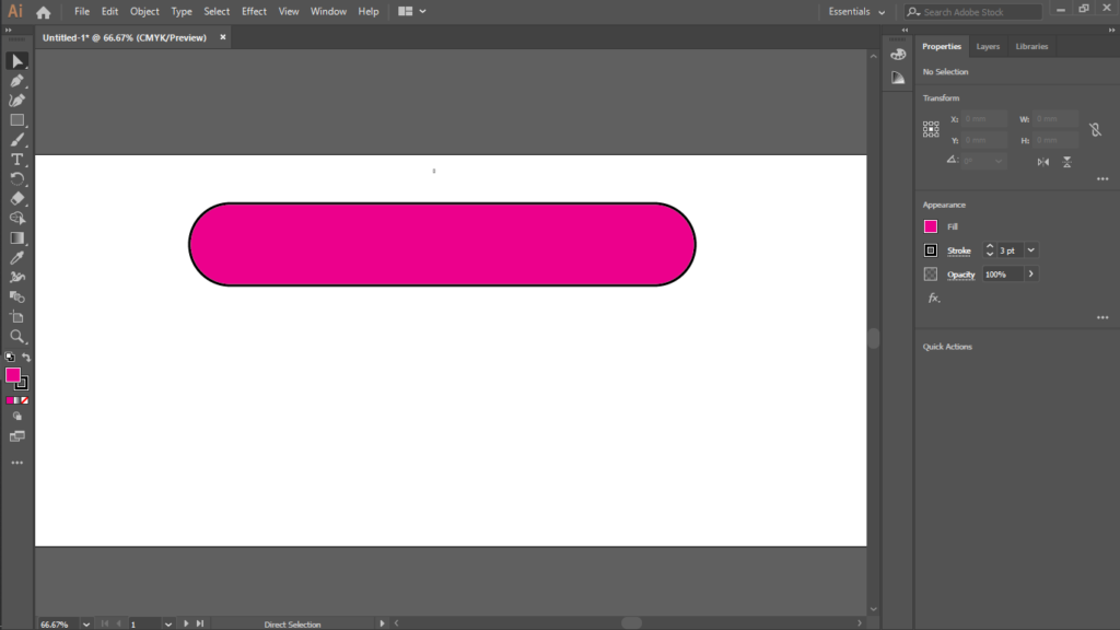 illustrator transparent rectangle