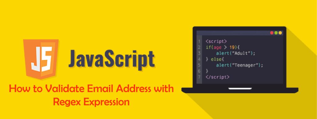 How to Validate Email Address with-Regex-Expression-in JavaScript 