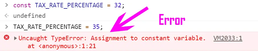  JavaScript constants error