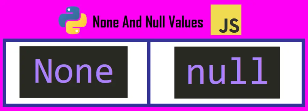 python none and null values