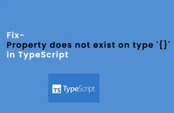 Property does not exist on type '{}' in TypeScript