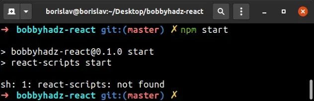 sh-react-scripts-command-not-found-after-running-npm-start-error